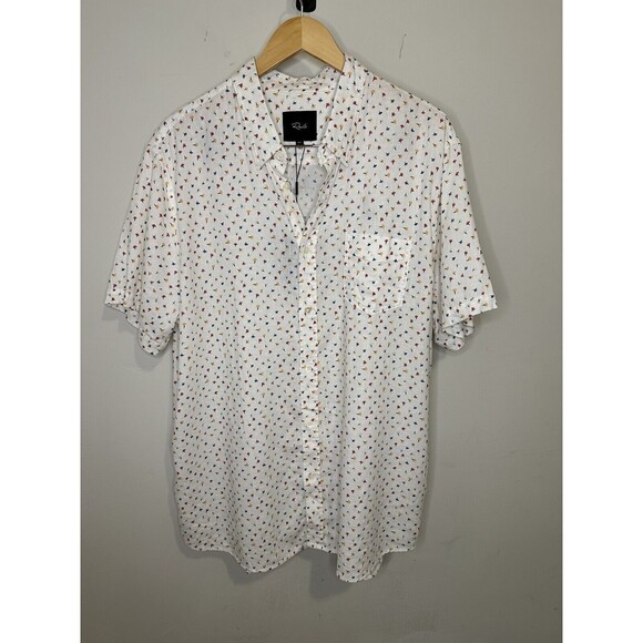 Rails Carson Trim Fit Floral Print Short-Sleeve Button-Up Shirt Men’s Sz 2XL - Picture 2 of 10